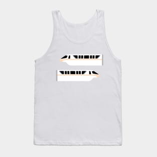 Minimal Monorail Peach Tank Top